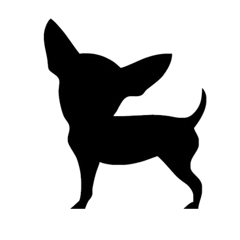 

10.8*12.7CM Chihuahua Dog Car Stickers Creative Cute Decals Car Styling Decoration Accessories