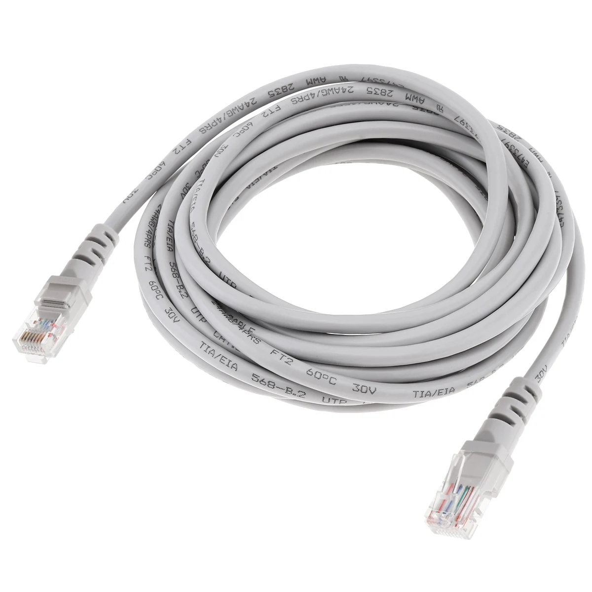 DiGiYes 5 м 6.4Ft CAT6 Чистый медный кабель Ethernet высокое Скорость 8P8C тёмные очки в круглой проволочной RJ45 сетевой кабель для компьютера маршрутизато...
