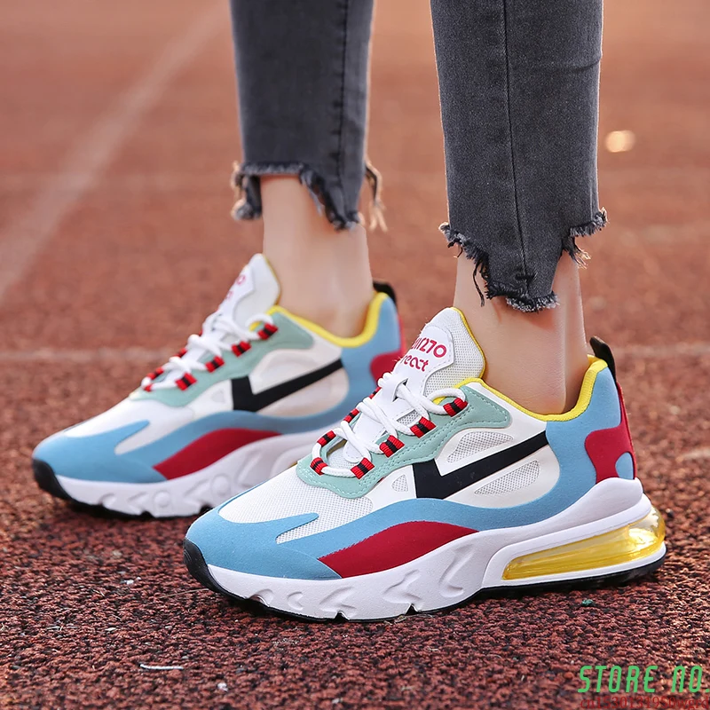 

2020 Spring New Street-Style Air Cushion Airmax Sneakers Women's Platform Dad Shoes Women's Running Shoes Women's