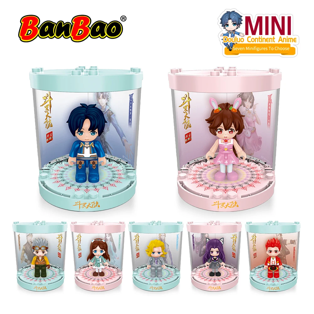 BanBao The Land Of Warriors Douluo Dalu Continent Anime characters building blocks figure bricks Gifts for friend Cartoon Toys