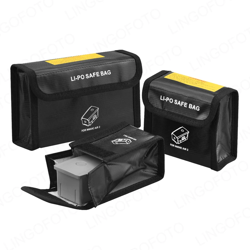 Lipo Battery Explosion-proof Fire-Proof Storage Bag Protector Case for DJI Mavic Air 2 AO2183