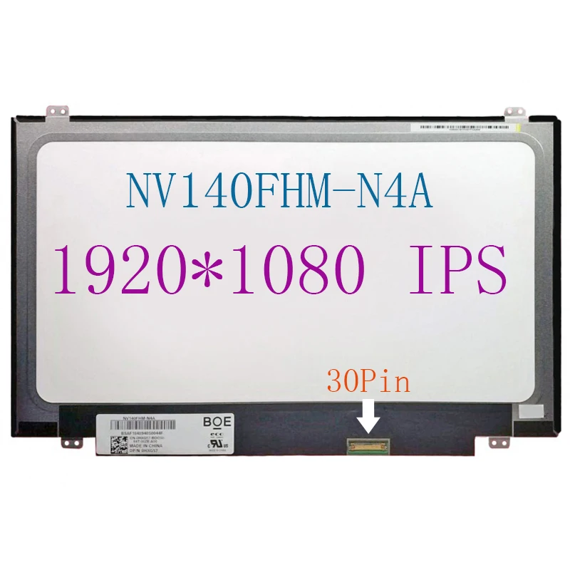 

LTN140HL05-301 401 B140HAN02.0 1 4 6 NV140FHM-N4A N45 N46 N31 N140HGE-EBA N140HCA-EBB HD Laptop LCD Screen 14inch Display Panel