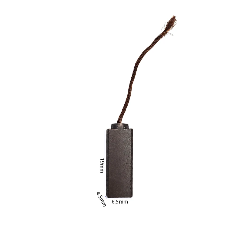 10 pz 4.5*6.5*19mm regolatore auto spazzola di carbone pezzi di ricambio auto motori elettrici strumento spazzole di carbone di ricambio
