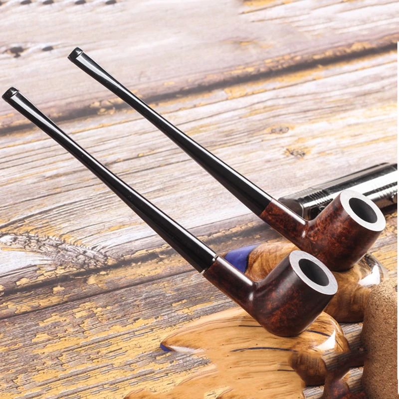 Top Quality Long Cigarette Holder Exquisite Food grade mouthpiece Long Handle Wooden Tobacco Cigarette Smoke Pipe