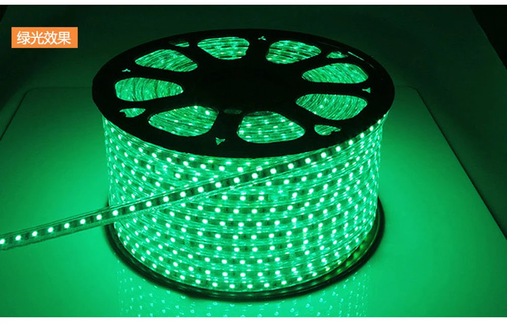 50 Meter Waterproof 110V 220V 5050 Smd Led Flexible Neon Strip Warm White Lights Light Rgb Controller Ribion 60leds/m