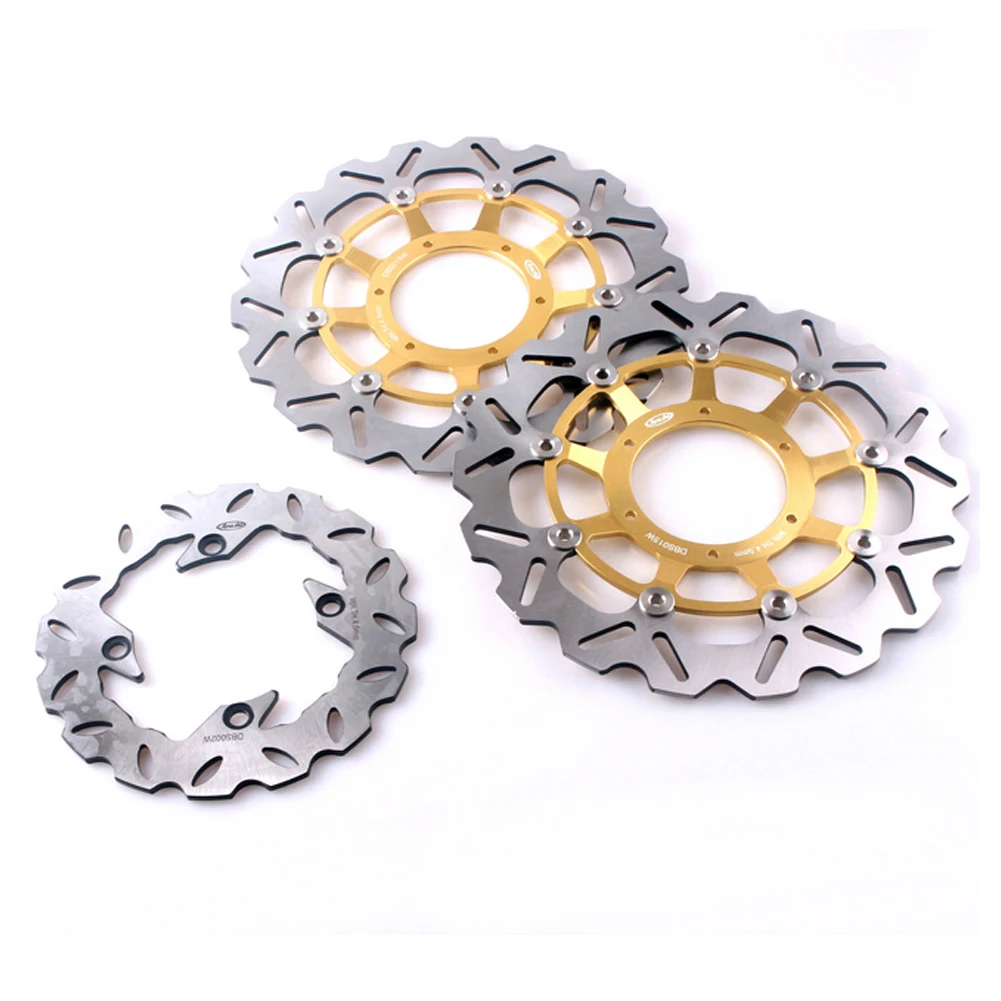 3Pcs/Set Motorcycle Front Rear Brake Disks Rotors Stainless Steel For Honda CBR600RR 2003-2015 & CBR1000RR 2004 2005 