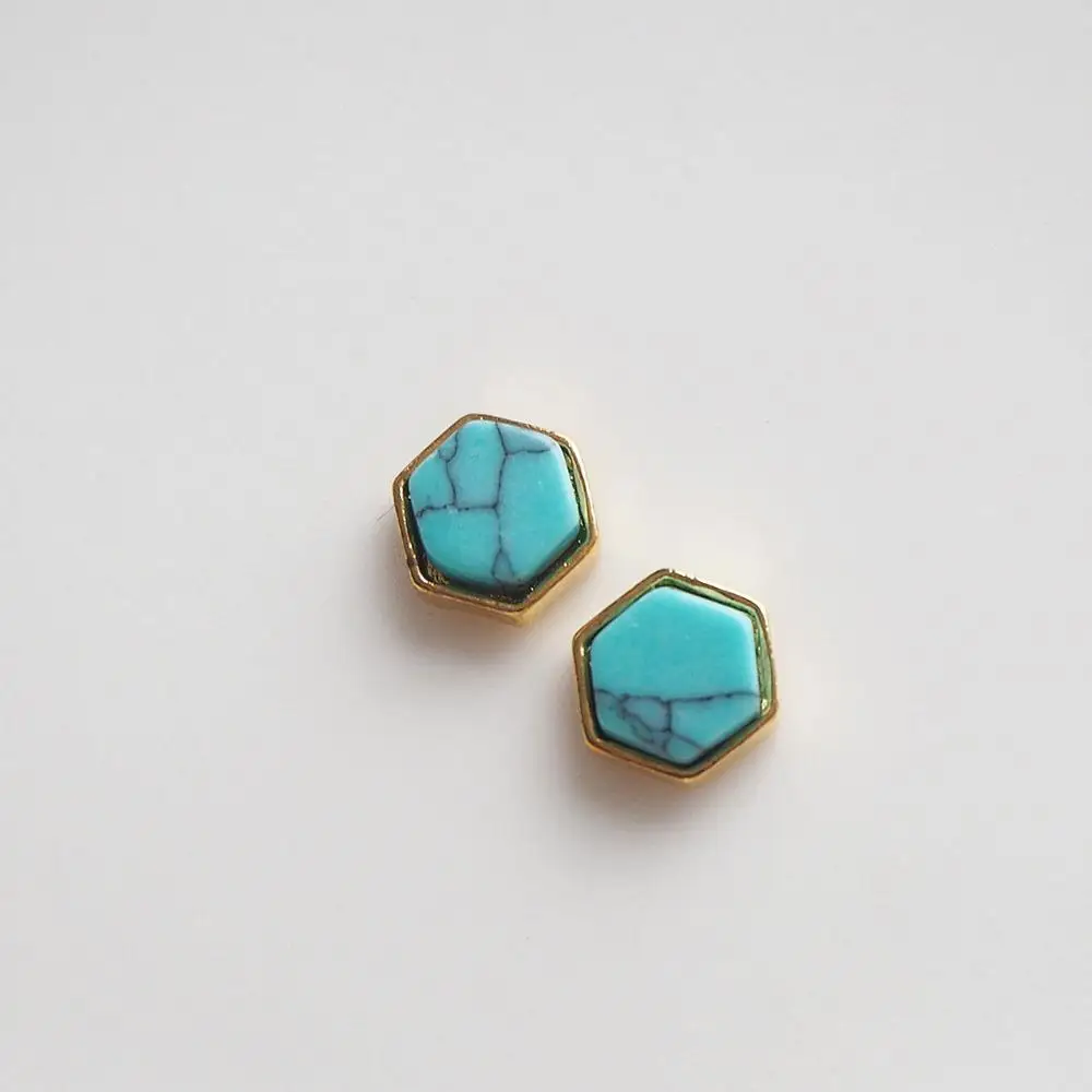 50pcs/lot Japanese Korean Manicure green turquoise 3D Alloy Nail Art Rivet Metal Nails art Rhinestone Decoration nail charms