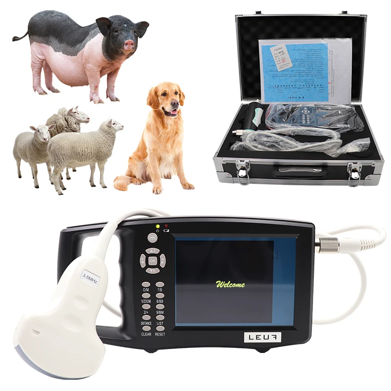 5.6 Inch LCD Screen Portable Veterinary Ultrasound Scanner Cattle Cow Pig sheep Horse farm Ultrasound pregnancy testing Machine