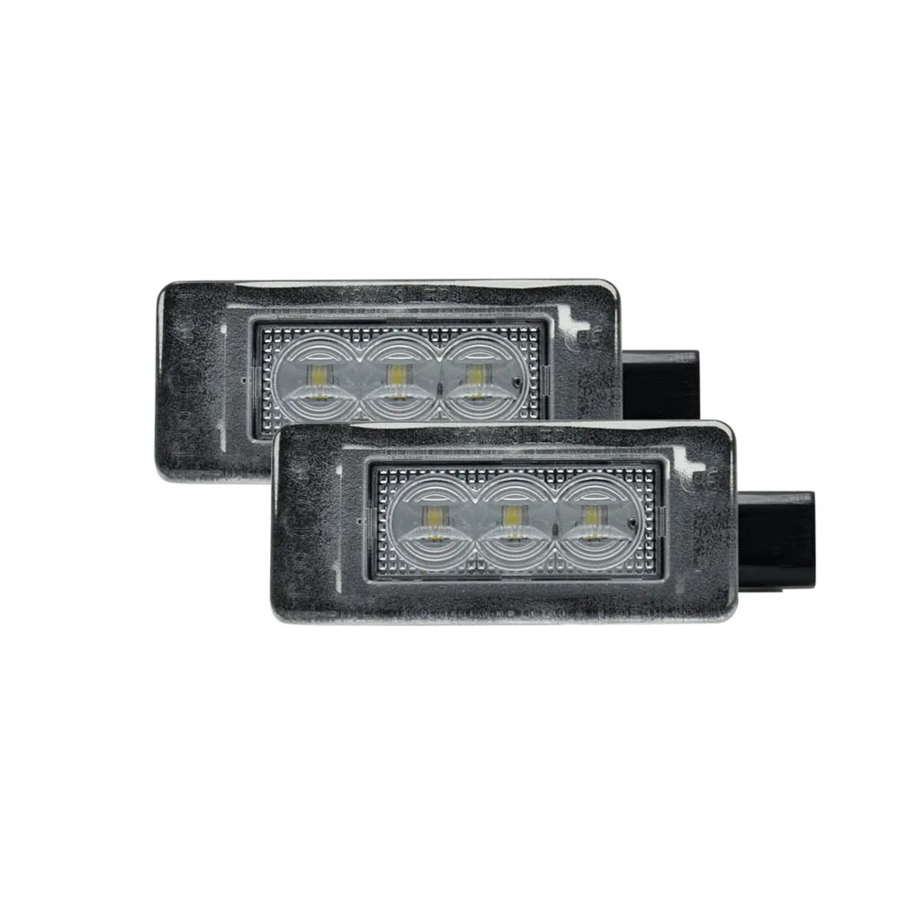 2Pcs For Peugeot 207 208 308 2008 For Citroen C5 High Brightness White LED License Plate Light Number Plate Lamp