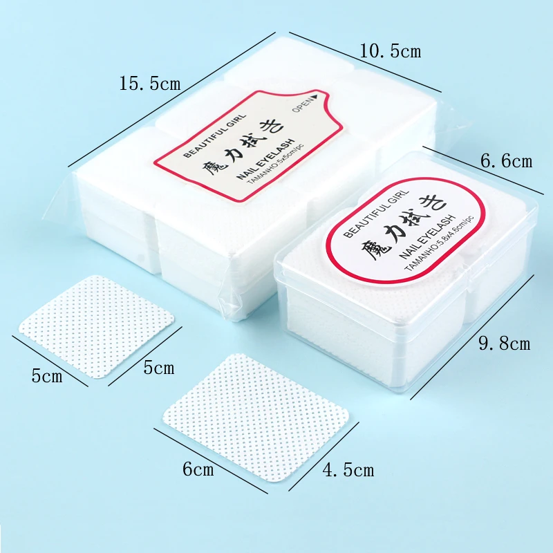 180/540 Pcs Cotton Gel Nail Polish Remover Lint-free Napkin Wipes Cleaner Paper Pads Nails Art Cleaning For Manicure Tools