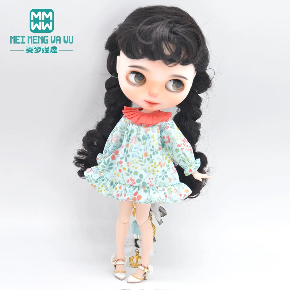 

Fits Blyth Azone OB23 OB24 1/6 doll accessories Fashion vintage dress Girl's gift