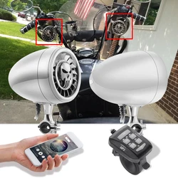 600W 5Inch MP3 Music Audio Player bluetooth Speakers For Motorcycle Waterproof Portable Stereo Motos Audio Amp System