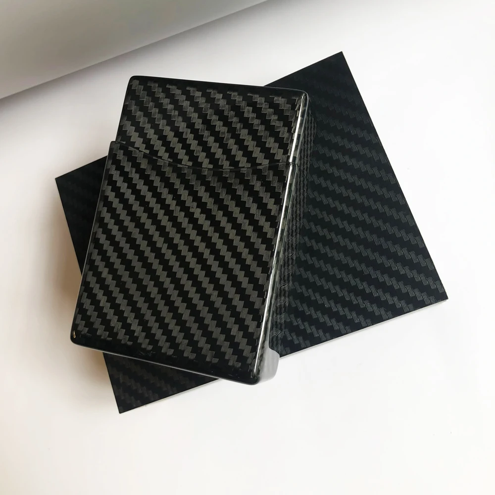 NEW Portable 3K Carbon Fiber Cigarette Box Case 10/20 Cigarette Tobacco Smoking Holder