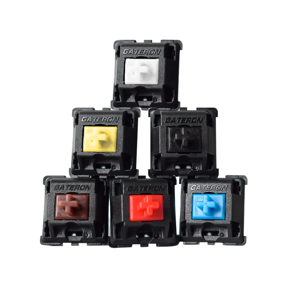 Original Gateron Switches KS-3 for Mechanical Keyboard G Switch Yellow Black Red Brown Blue Clear Green 5 pins GK61 Anne Pro 2