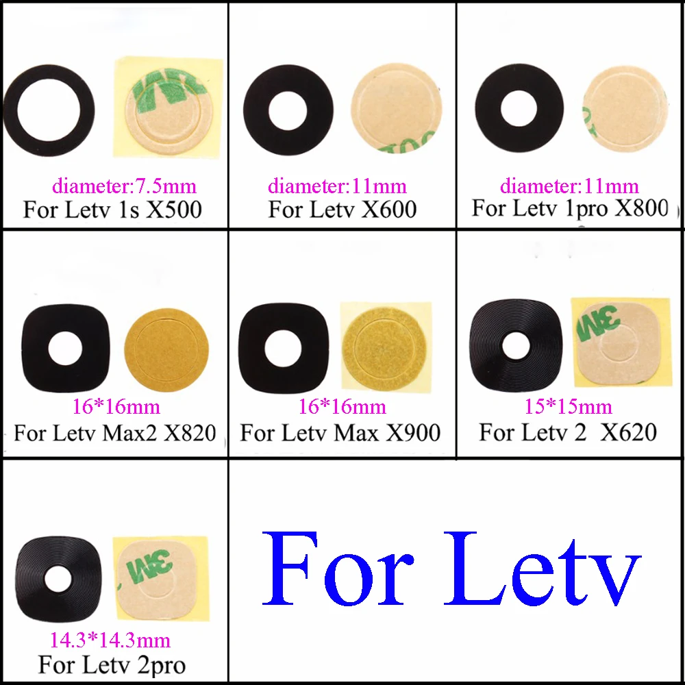 YuXi Rear Back Camera Glass Lens For Letv LeEco L Max 2 X820 X620 X500 X600 x800 X900 Max2 2 pro Replacement Repair Spare Parts