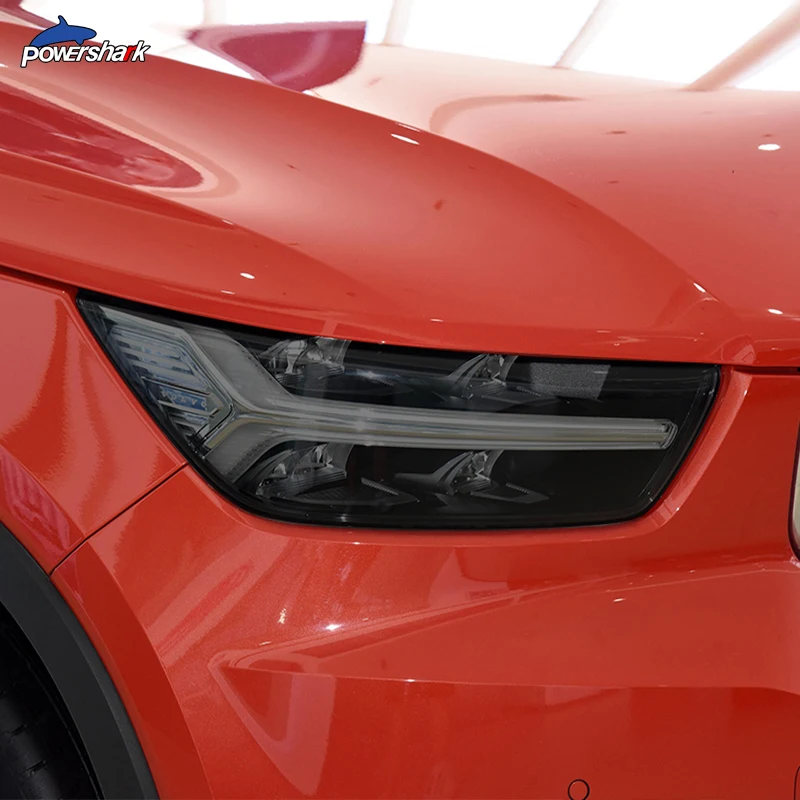 

2 Pcs Car Headlight Tint Black Protective Film Protection Vinyl Transparent TPU Sticker For Volvo XC40 2019 2020 Accessories