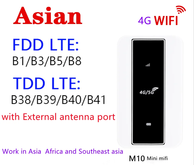 잠금 해제 모바일 와이파이 핫스팟 라우터, 휴대용 무선 동글, 4G LTE