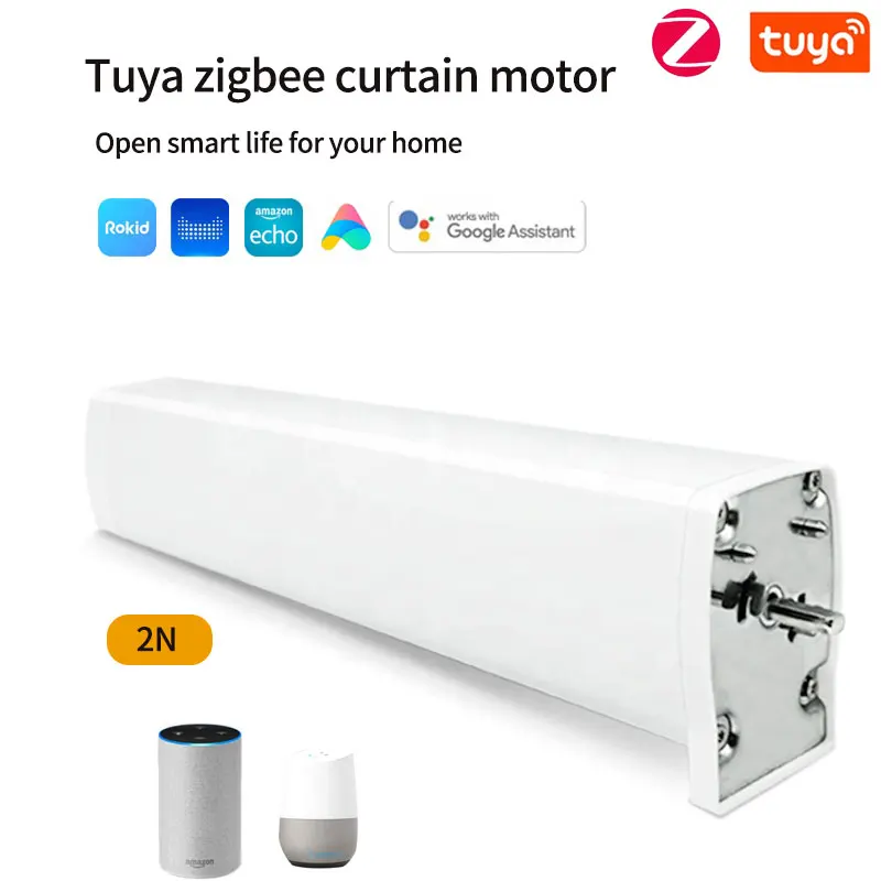 

Tuya smart Zigbee Electric Curtain Motor Motorized Curtain tuya app dooya Remote Control work for Alexa Google home smart home