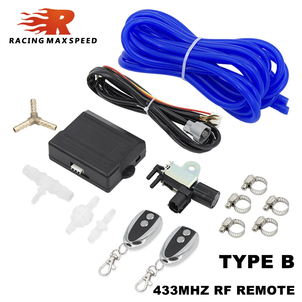 Universal Wireless Remote Vacuum Exhaust Cutout Valve Controller Set with 2 Remotes For BMW AUDI