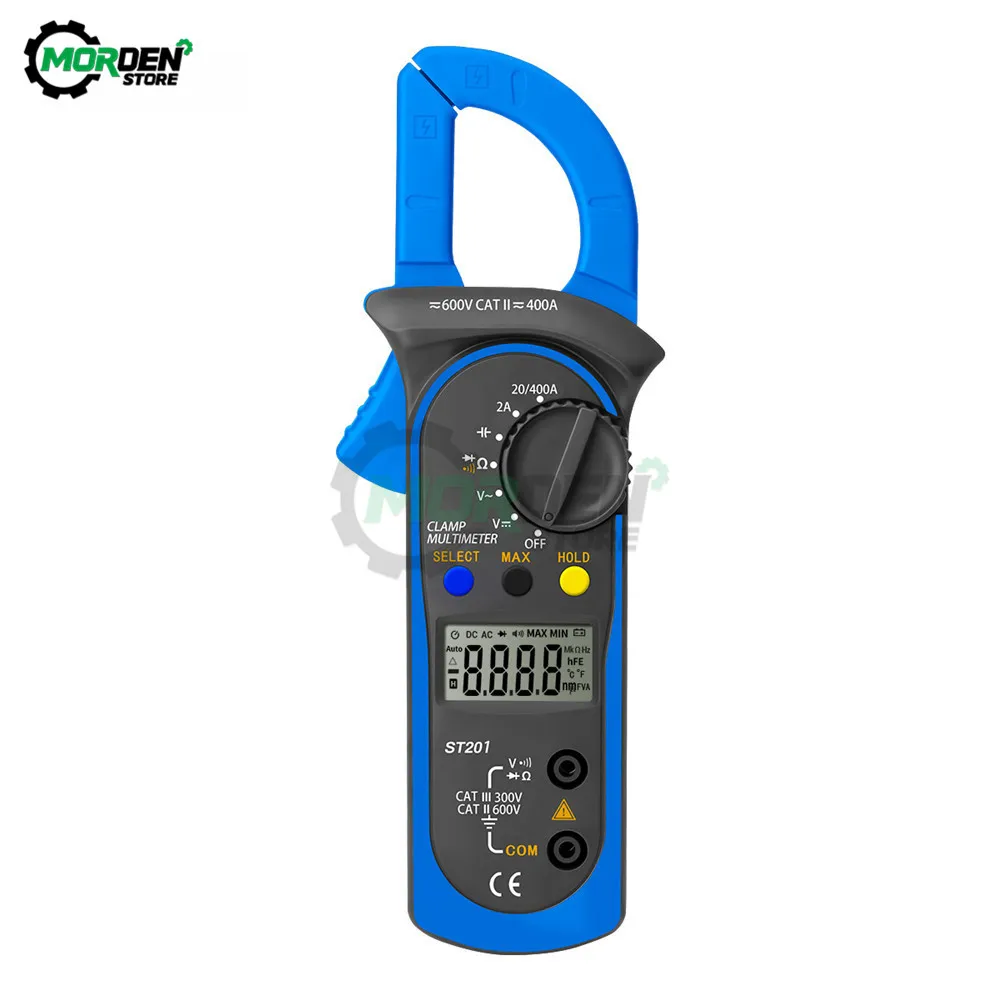 ST210 Digital Multimeter Clamp Meter DC/AC 600A Current Tester 6000 Counts True RMS Ampere Meter Tools Dropship