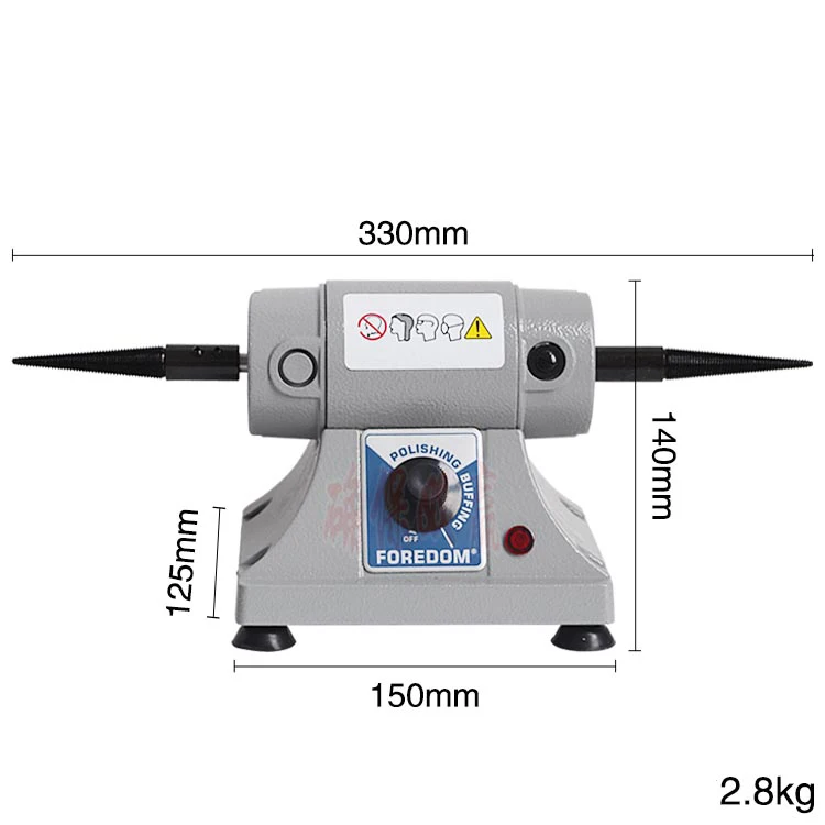 

Настольная машина для полировки тканевых колес, маленькая высокомощная регулируемая скорость, двойной шлифовальный станок, полировальная машина, полировка колес