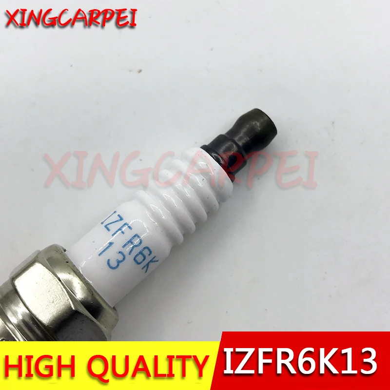 4pcs IZFR6K13 6774 Laser Iridium Spark Plug for Honda City Civic Accord Jazz Fit CR-V fit for Acura MDX RSX 9807B56A7W Auto Part