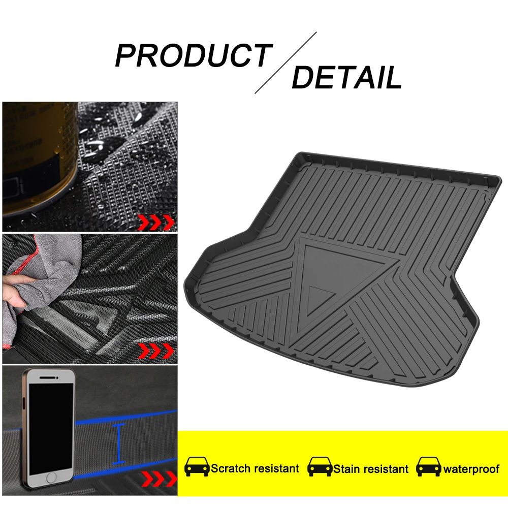 Trunk Mat For Kia Sportage 2017 2018 2019 2020 2021 Car Waterproof Non-Slip Custom Rubber 3D Car Accessories