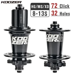 Bicycle Hub Koozer XM490 PRO Hub 4 Bearing MTB Mountain Bike Hub Front Rear 32 Hole Disc Brake HG 8 9 10 11 12 13Speed SX NX 12V