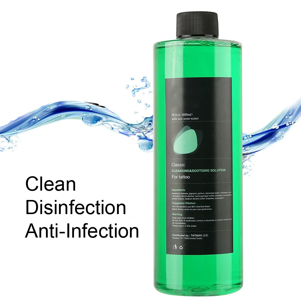 

1Pc Tattoo Cleaning Solution Lighten Redness Pain Relieving Effect Wound Tattoo Green Algae Soap Tattoo Equipment Cleaning Fluid