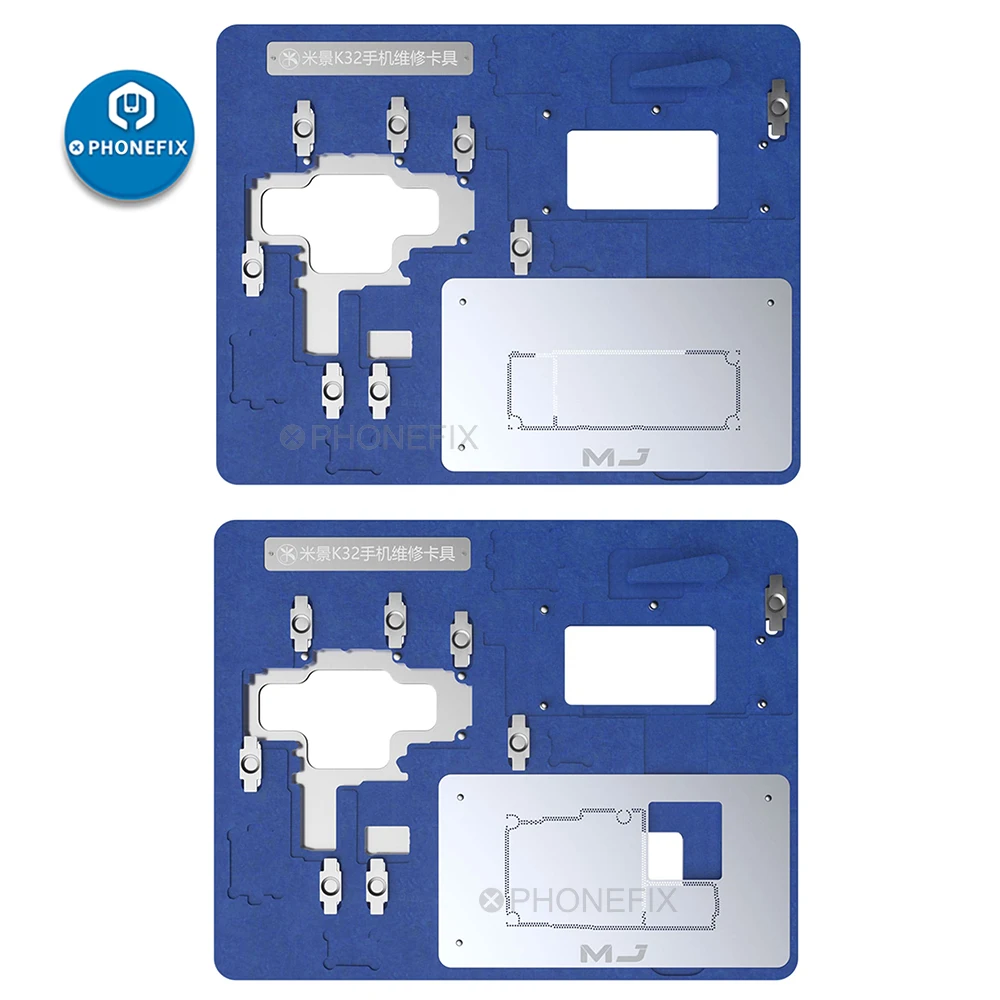 MJ K32 PCB لحام تركيبات قابل للتعديل المشبك الهاتف المحمول صيانة تركيبات آيفون 11/11Pro/11 بروماكس مجلس أداة إصلاح