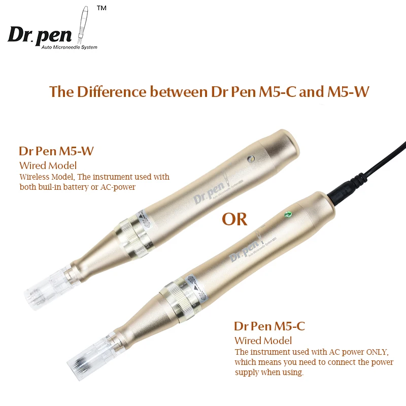 Authentic Dr. pen Ultima M5 Wireless Professional Micro Needle Derma Pen M5-W Micro Needling Mesotherapy Beauty Aesthetics Pen