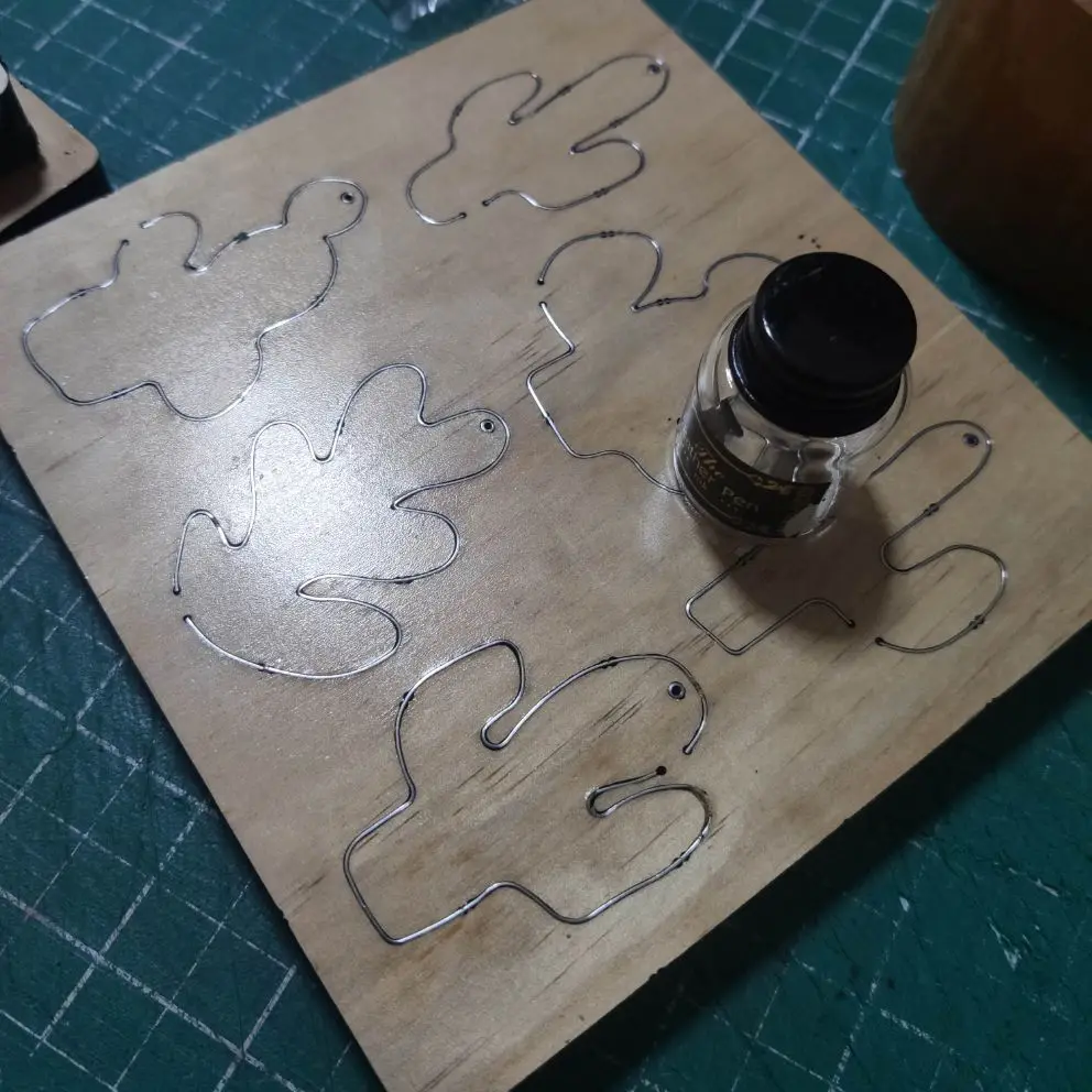 Round Eardrop Cutting Dies Wooden Dies Suitable for Common Die Cutting Machines on the Market YY189