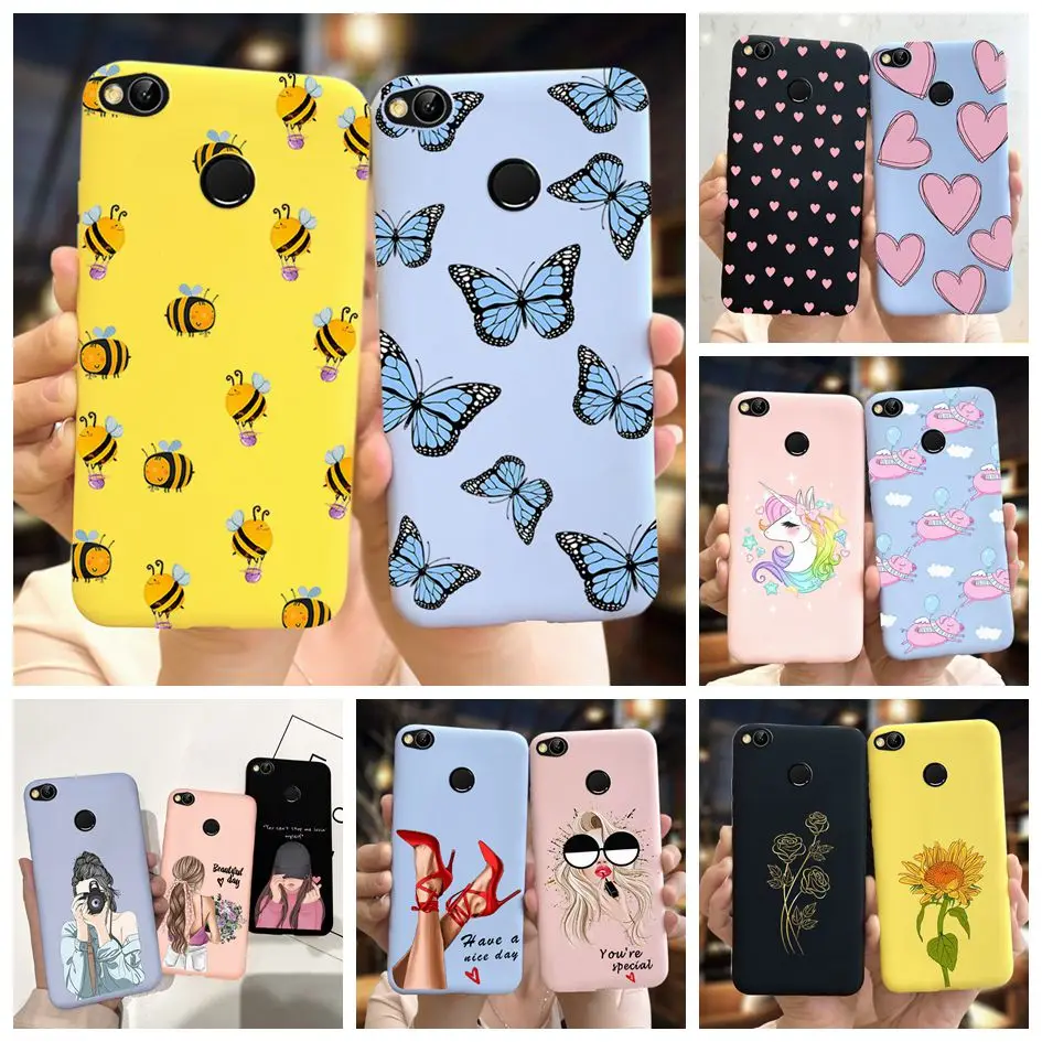 For Xiaomi Redmi 4X Case Silicone Soft TPU Slim Bumper Cover For Xiomi Redmi 4X 4 X Coque Fundas on Redmi4X Butterfly Phone Case