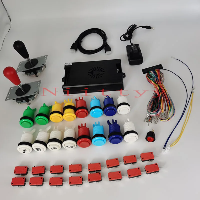 3D 3390 in 1 Pandora Saga Box 14 Arcade Parts Diy Kit 8 Way Joystick American Style Push Button for Game Cabinet For Arcade Mame