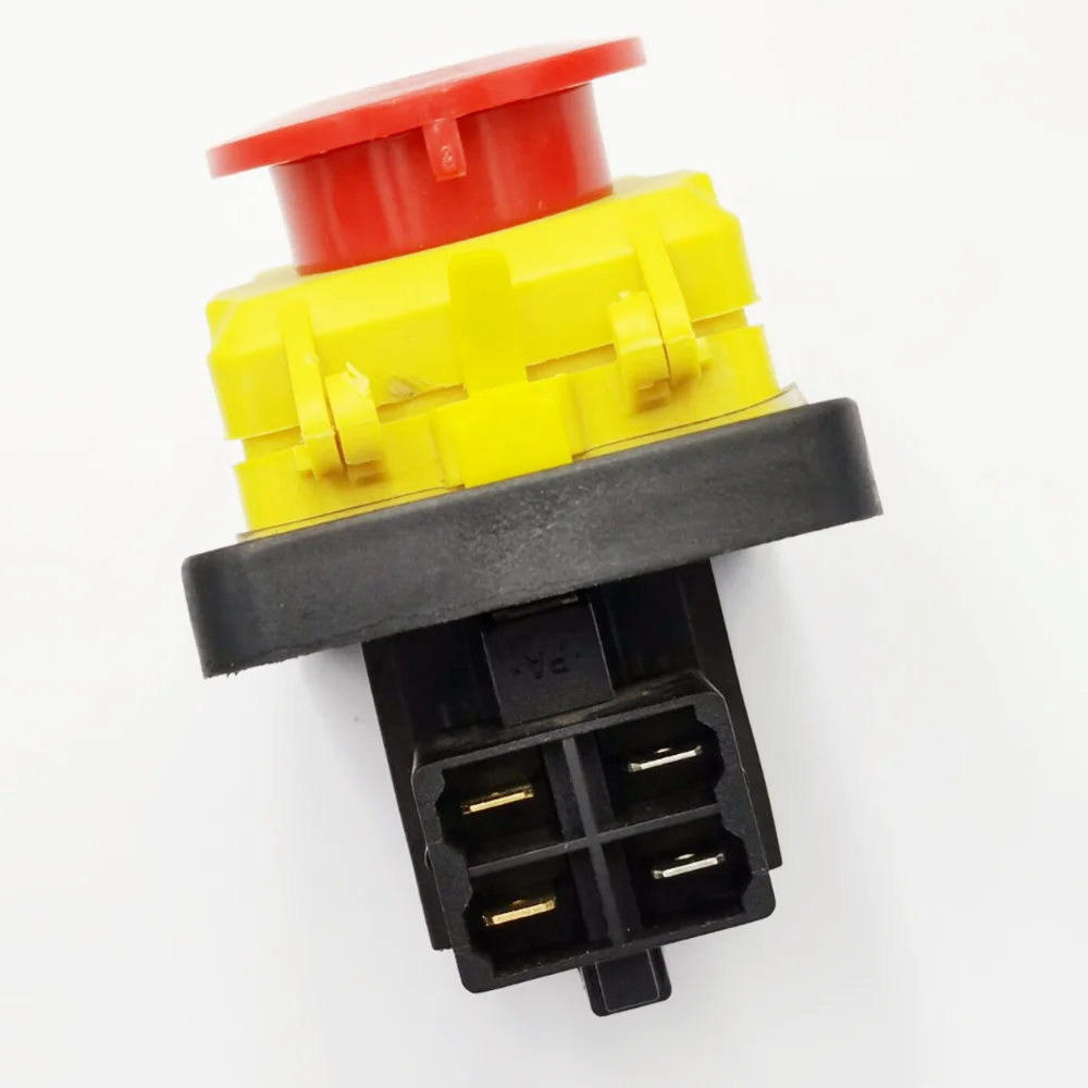 CK-5  4-pin Waterproof Emergency Stop Push Button Switch Used for Various Industrial Equipment On-Off 10(8)A 250VAC 5E4 TUV CE