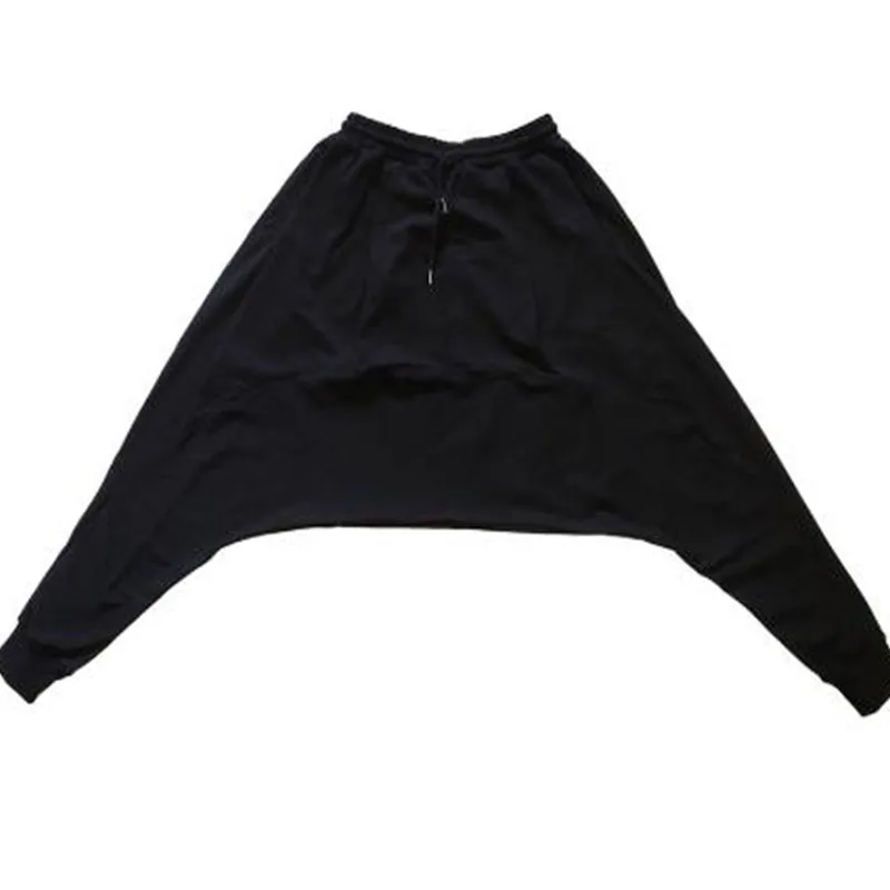 Men's Pants Spring And Autumn Style Low Crotch Cross Casual Pants Men Loose Small Foot Pants Hip Hop Yamamoto Style Dance