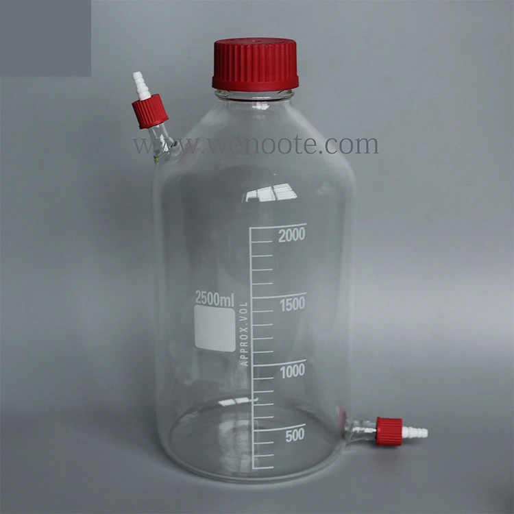 

2000ml feeding bottle biological fermentation reagent bottle biological sampling reagent bottle