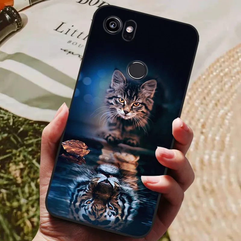 For Google Pixel 2 XL Case Soft Silicone TPU Cool Wolf Painted Phone Back Cover For Google Pixel2 Pixel 2 XL 2XL Case Coque