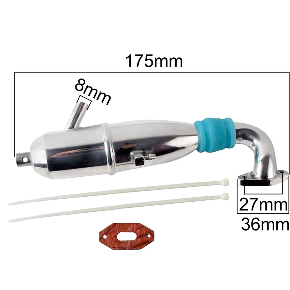 Ensembles de tuyaux d\'accès en aluminium pour modèle de voiture Nitro Bumosquito 1:10, pièces de mise à niveau, HSP 94188, 94122/94166