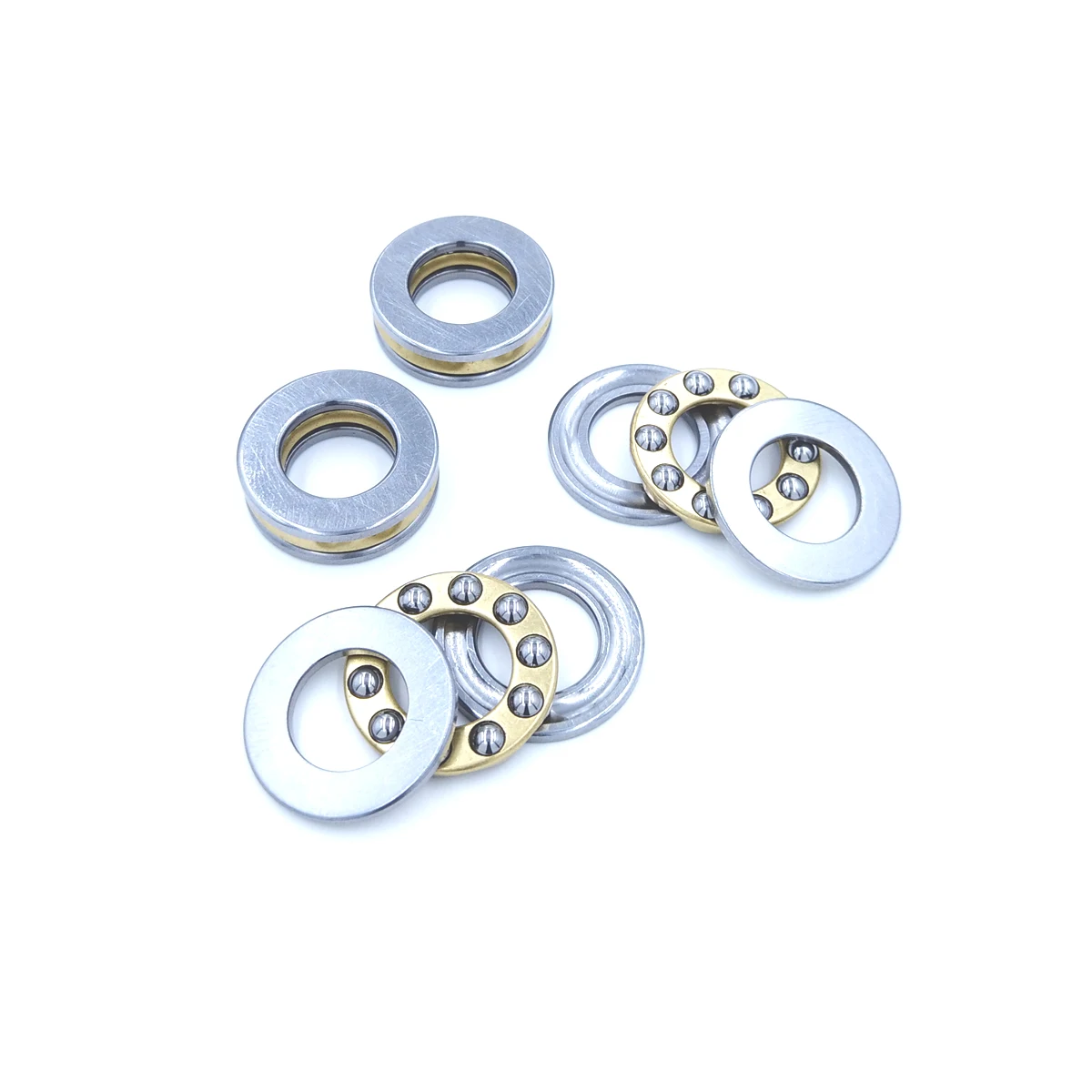 

1Pc / 1Piece F12-21M 12 x 21 x 5 mm Axial Ball Thrust Bearing 3-Parts * 3-in-1 Plane solid functional Cost-effective