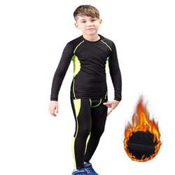 Winter Thermal Underwear Set Children Warm Thermo Underwear Homme Masculino Long Johns Boys Girls Lucky Johns Fitness Quick Dry