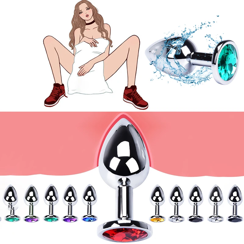 Brinquedos Anais de Metal Vibrador Sexuais Para Mulheres Produtos Sexuais Adultos Para S Homens Tampão De Aço Stainles Plug Anal Brinquedos Sexuais