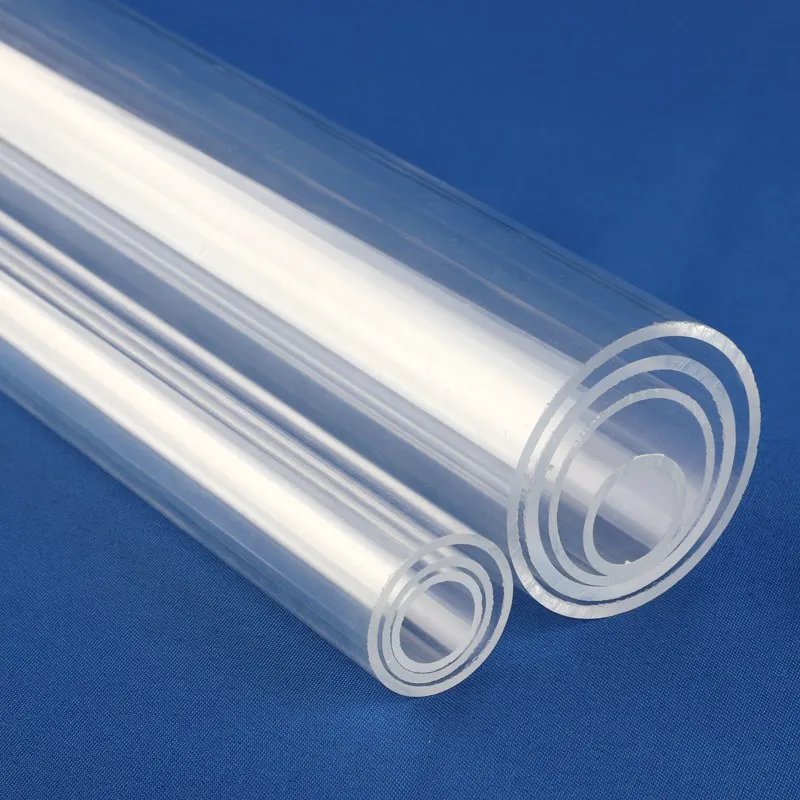 2pcs 50cm 90/110/140/160mm Aquarium Acrylic Tubo Transparent Plexiglass Tube  DIY Accessories Drain Pipe