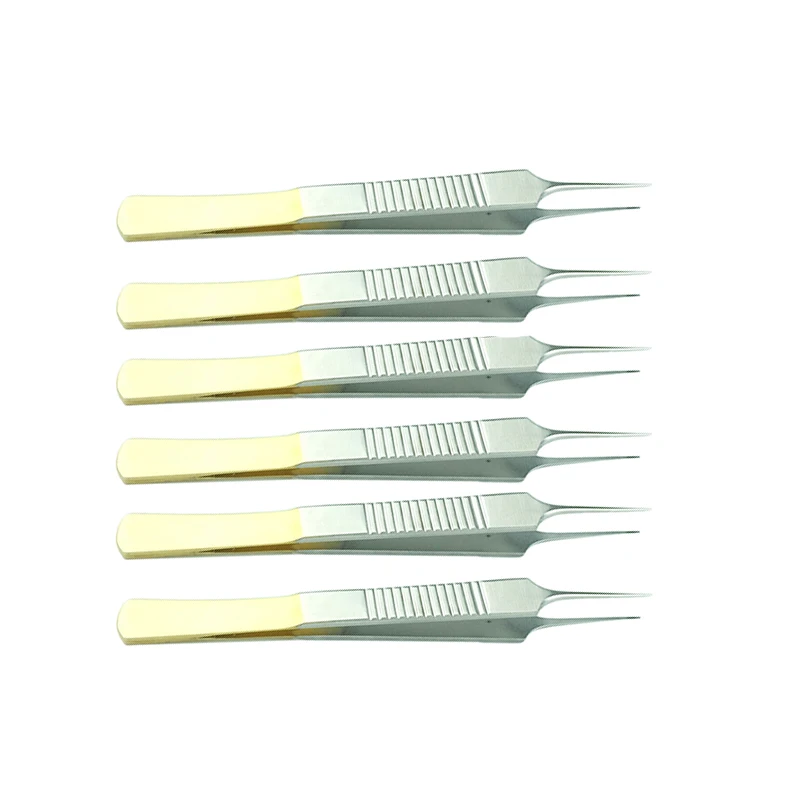 10cm cienkie szczypce z tworzywa sztucznego 0.4/ 0.6/0.8mm pincety chrząstki pęsety kosmetyczne ze stali nierdzewnej narzędzia chirurgii plastycznej 1 sztuk — zdjęcie 2