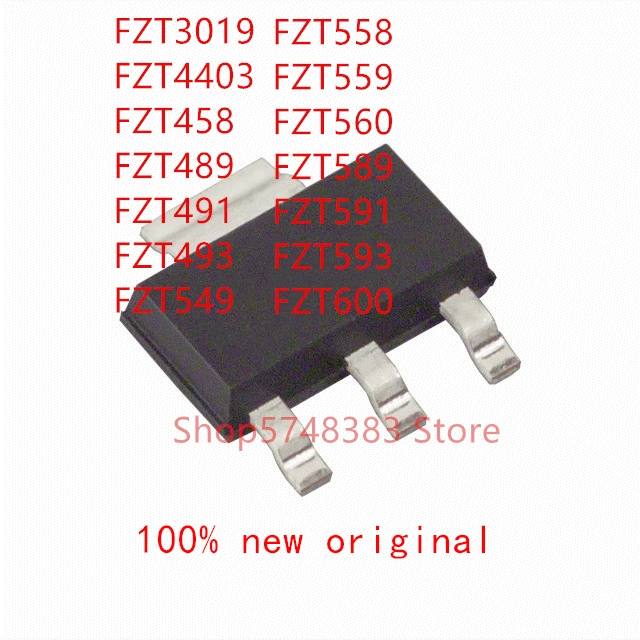 10PCS/LOT original FZT3019 FZT4403 FZT458 FZT489 FZT491 FZT493 FZT549 FZT558 FZT559 FZT560 FZT589 FZT591 FZT593 FZT600 SOT-223