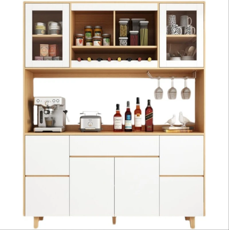 

cabinet modern simple living room storage tea cabinet household kitchen storage wine cabinet integrated wall high cabinet