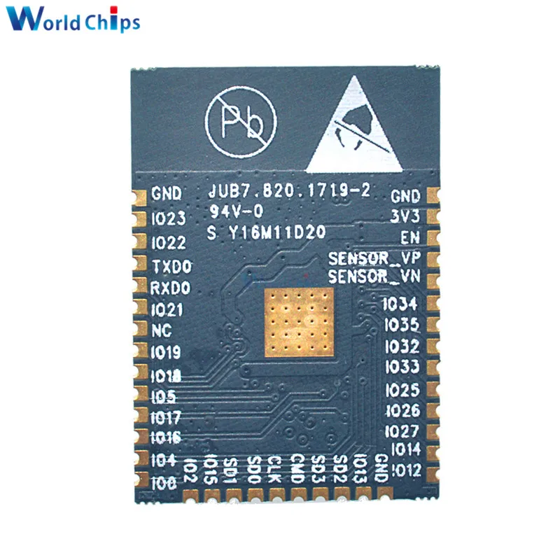 ESP32 ESP-32S WIFI Bluetooth Module 240MHz Dual Core CPU MCU Wireless Network Board ESP-WROOM-32 Base On ESP32S 2.2V-3.6V