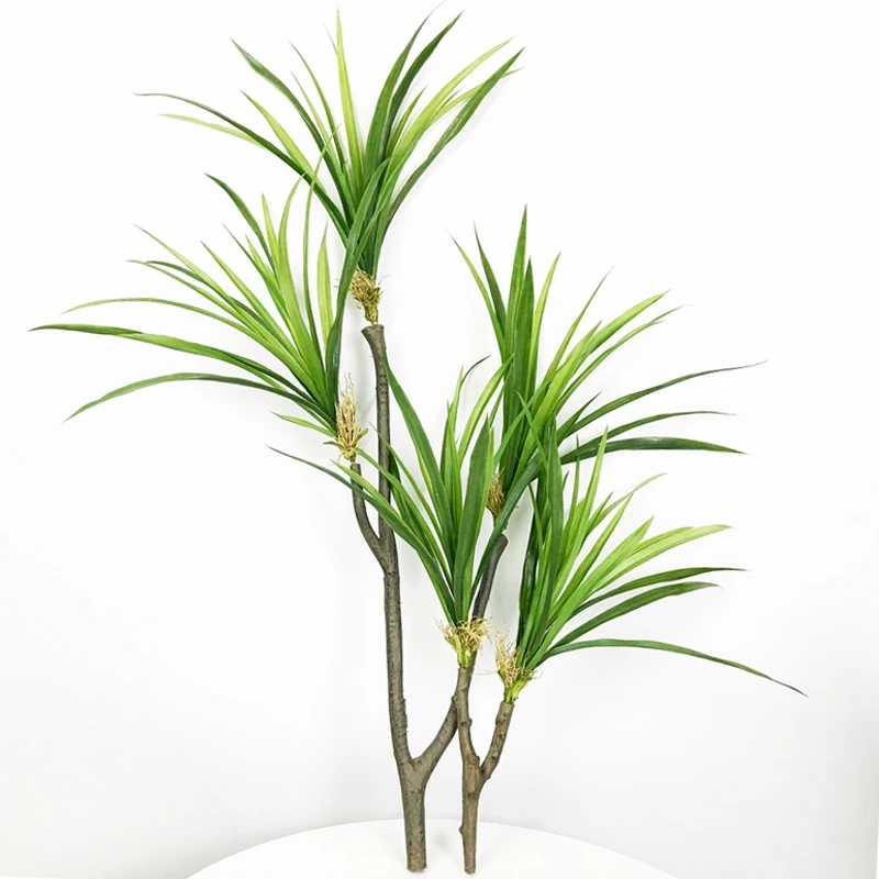 

88/55cm Large Artificial Plants Fake Palm Tree Branch Tropical Cycas Tree Plastic Palm Leaves False Succulents for Home Potted