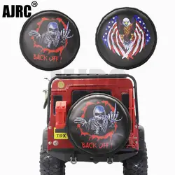 AJRC Leather Spare Tires Cover For 1/10 RC Crawler Trax TRX-4 Bronco RC4WD D90 D110 AXIAL SCX10 90046 trx4