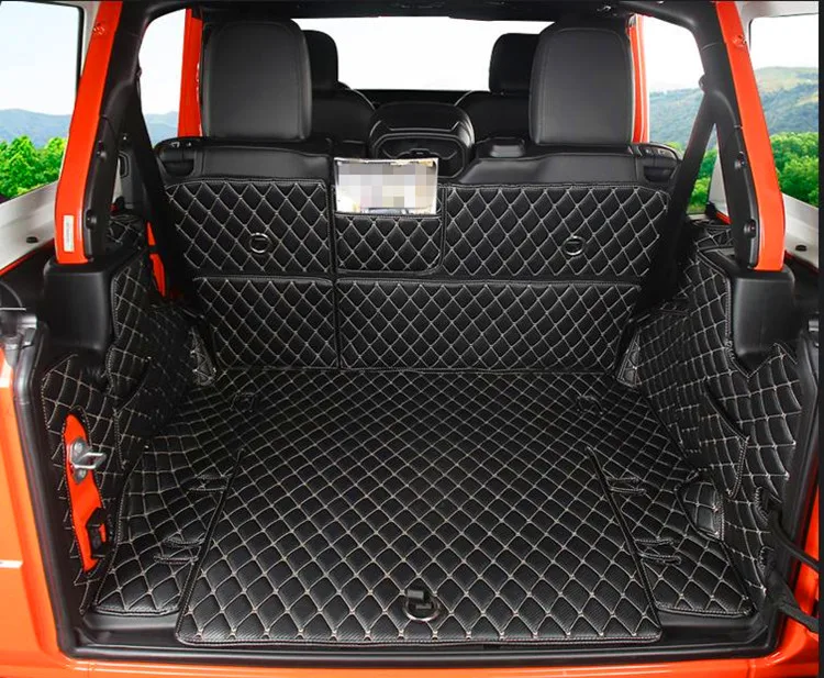 

Лучшее качество! Специальные коврики для багажника автомобиля для Jeep Wrangler JL 2024-2018, 4 двери, прочная подкладка для груза, коврики для багажника, бесплатная доставка